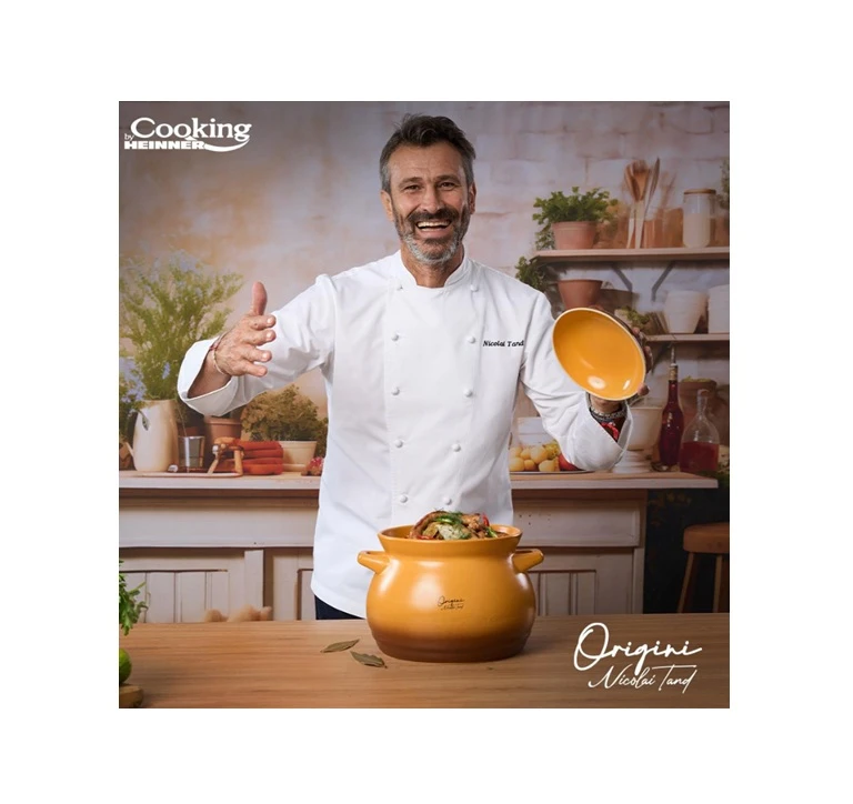 Oală Ceramică cu Capac Heinner Origini  19x19.5 cm 6 L 